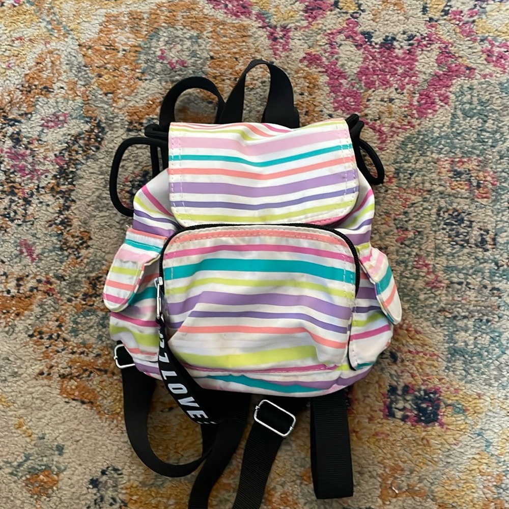 Cute rainbow mini backpack